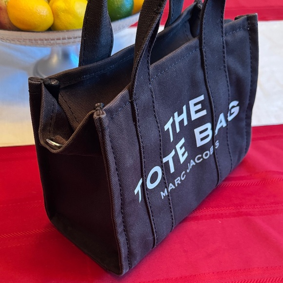 Marc Jacobs Black Tote Bag with White Lettering - Picture 2 of 7